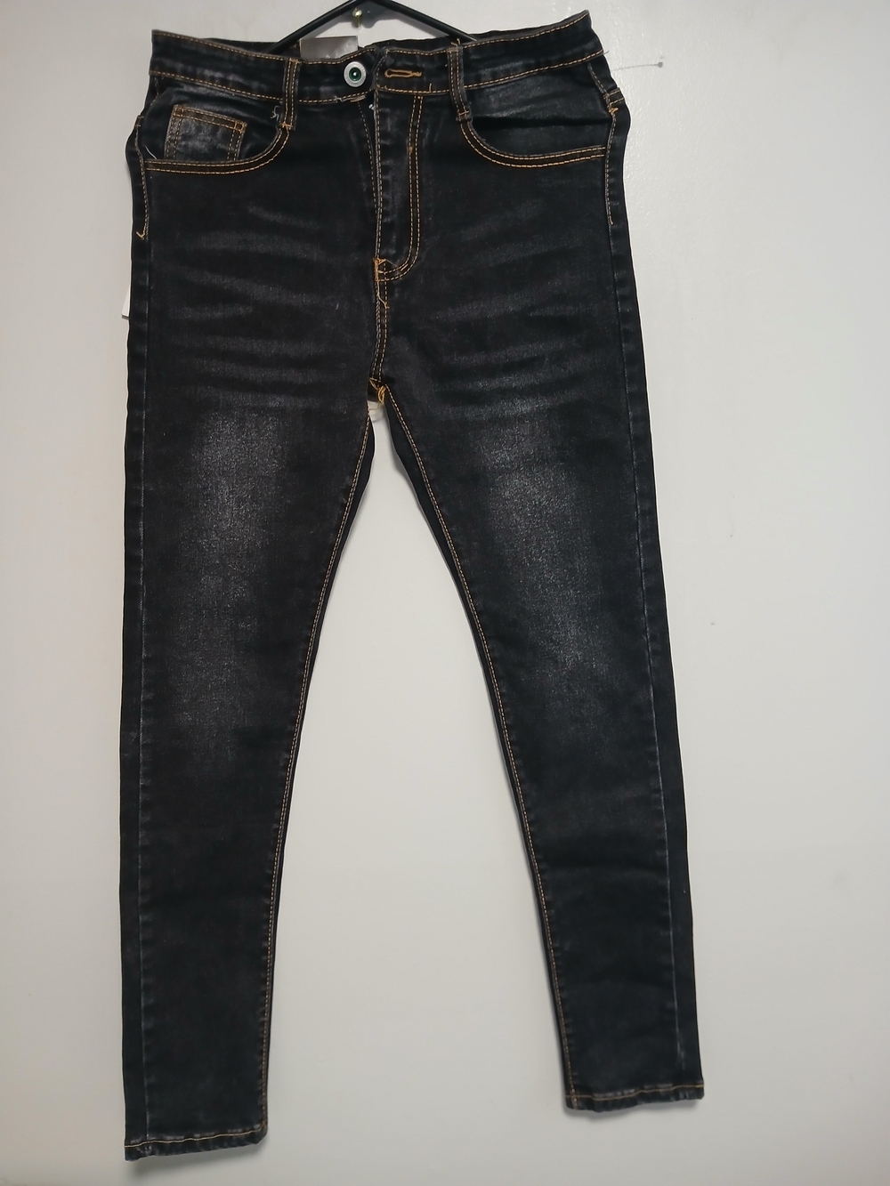 Levi's 518 Premium Quality Black Skinny Jeans with Contrast Stitching